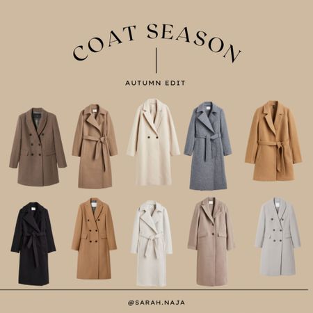 Coat season 🧥 a selection of my favourite high street coats #coatseason #autumnfashion

#LTKfit #LTKstyletip #LTKSeasonal