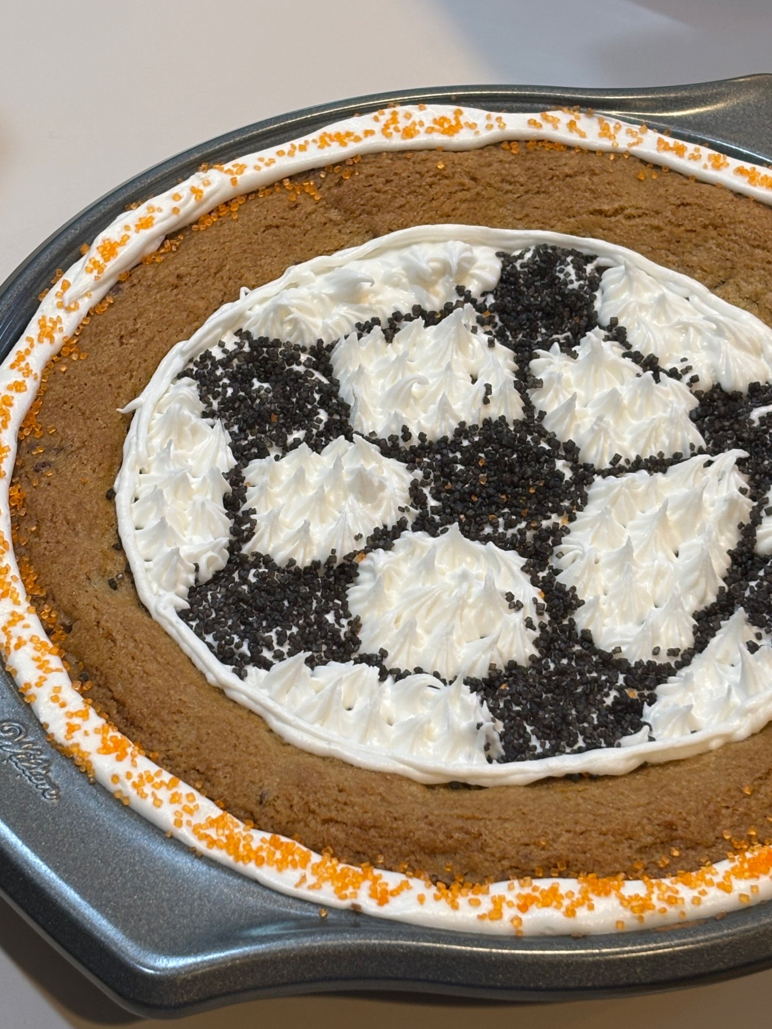 The sweetest soccer themed cookie cake ⚽️

#LTKmomlife #LTKfoodie #LTKKids