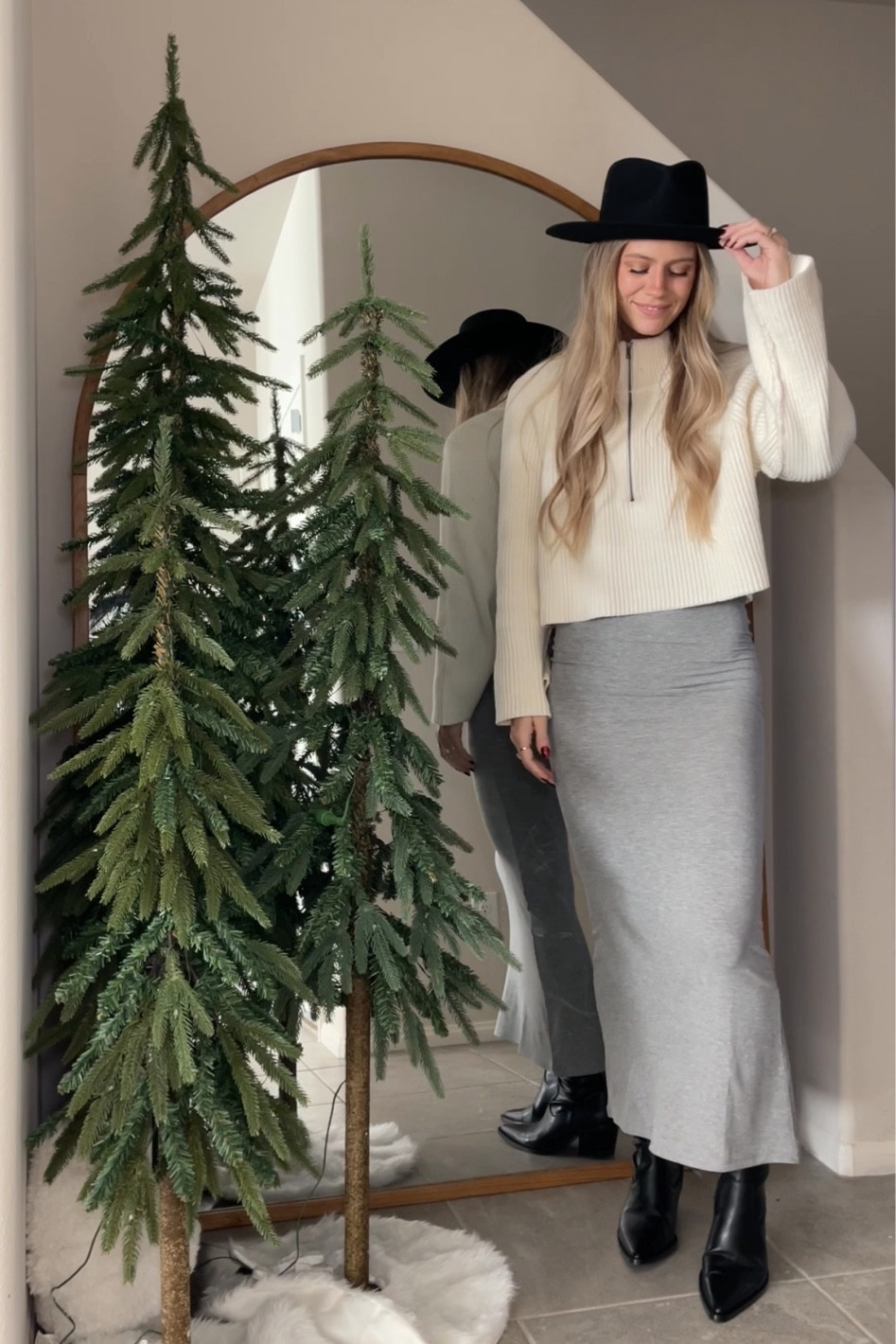 boots are Zara, dress is amazon!