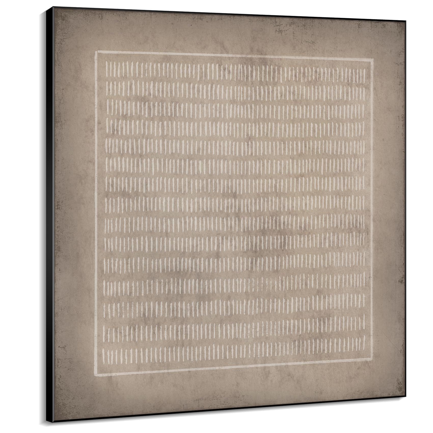 72"x72" XL Framed Wall Art Abstract Rustic Geometric Line Patter (Frame Assembly Required) | Amazon (US)