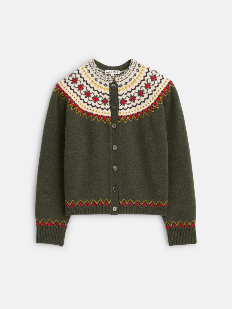 Hilde Fair Isle Cardigan | Alex Mill