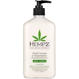 Hempz Fresh Coconut & Watermelon Moisturizing Skin Lotion, Natural Hemp Seed Herbal Body Moisturizer | Amazon (US)