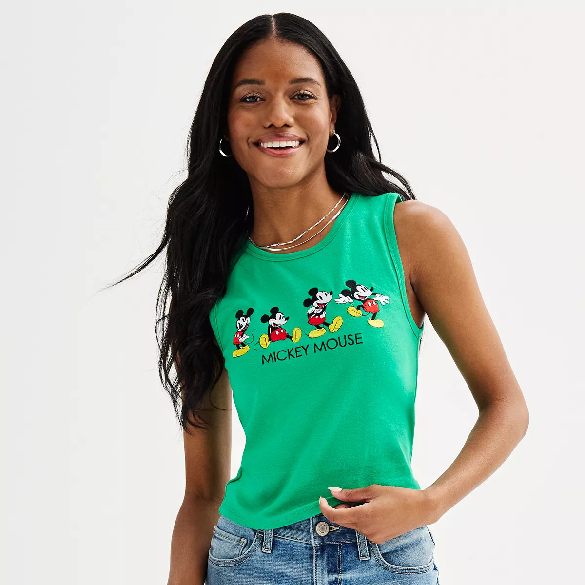 Disney's Mickey Mouse Juniors' Running Mickey Graphic Tank Top | Kohl's