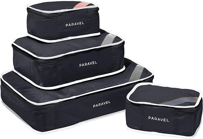 Paravel Packing Cube Quads | Luggage Organizer for Travel Accessories, Shoes, Toiletries, Laundry... | Amazon (US)