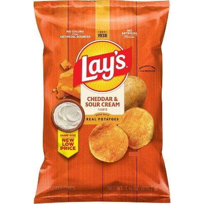Lay's Cheddar & Sour Cream Flavored Potato Chips - 7.75oz | Target