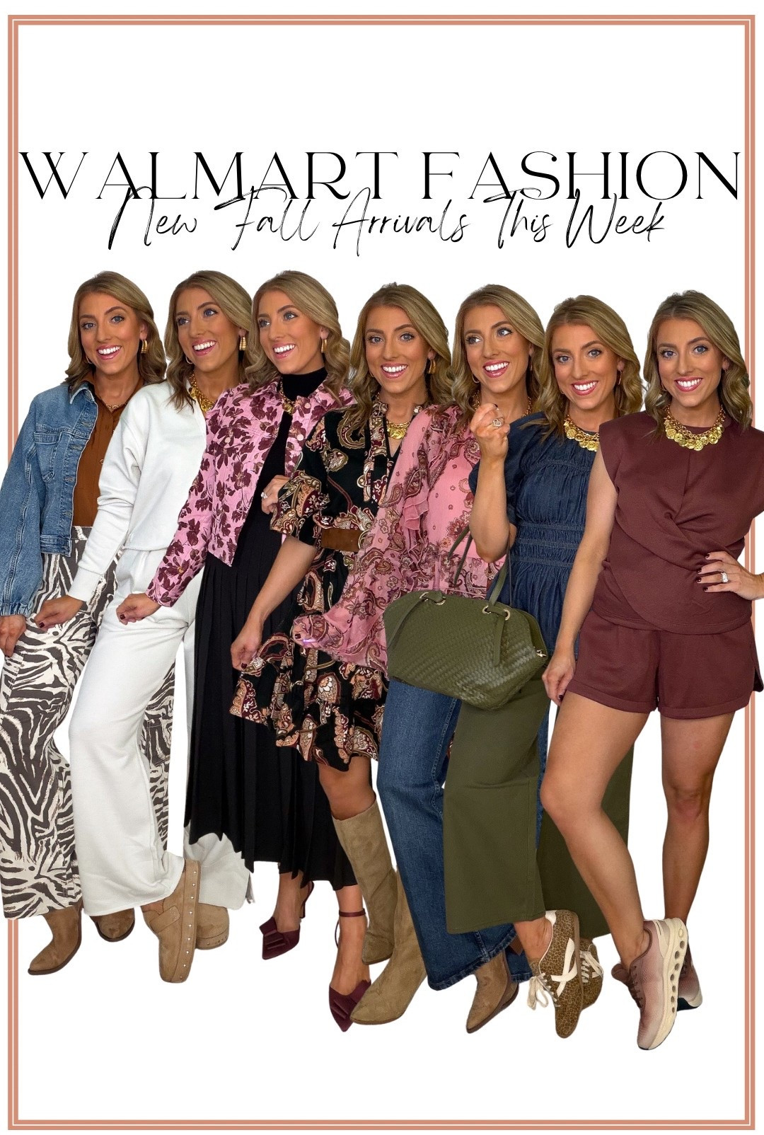 Walmart fall fashion is SO good right now! 🤎🍂✨ Sharing this week’s newest Walmart fashion arrivals, and there are so many cute finds for fall! Think cozy sweaters, cardigans, denim, fall dresses, matching sets, statement prints, wide leg jeans, cute jackets + the prettiest fall colors. 😍

These are the kind of affordable fall outfits that make getting dressed SO easy—from casual everyday looks with sneakers to elevated outfits for work, weekends, church + everything in between. And so many of these pieces look way more expensive than they are! 🙌🏼

Everything is on Walmart and perfect for building a cute, affordable fall wardrobe! 🛍️🤎

#WalmartFashion #WalmartFinds #WalmartStyle #WalmartFashionFinds #WalmartNewArrivals #FallFashion #FallOutfits #AffordableFashion #AffordableStyle #FallStyle #WomensFashion #WalmartOutfits #FallWardrobe #FallFashion2026

#LTKootd #LTKPetite