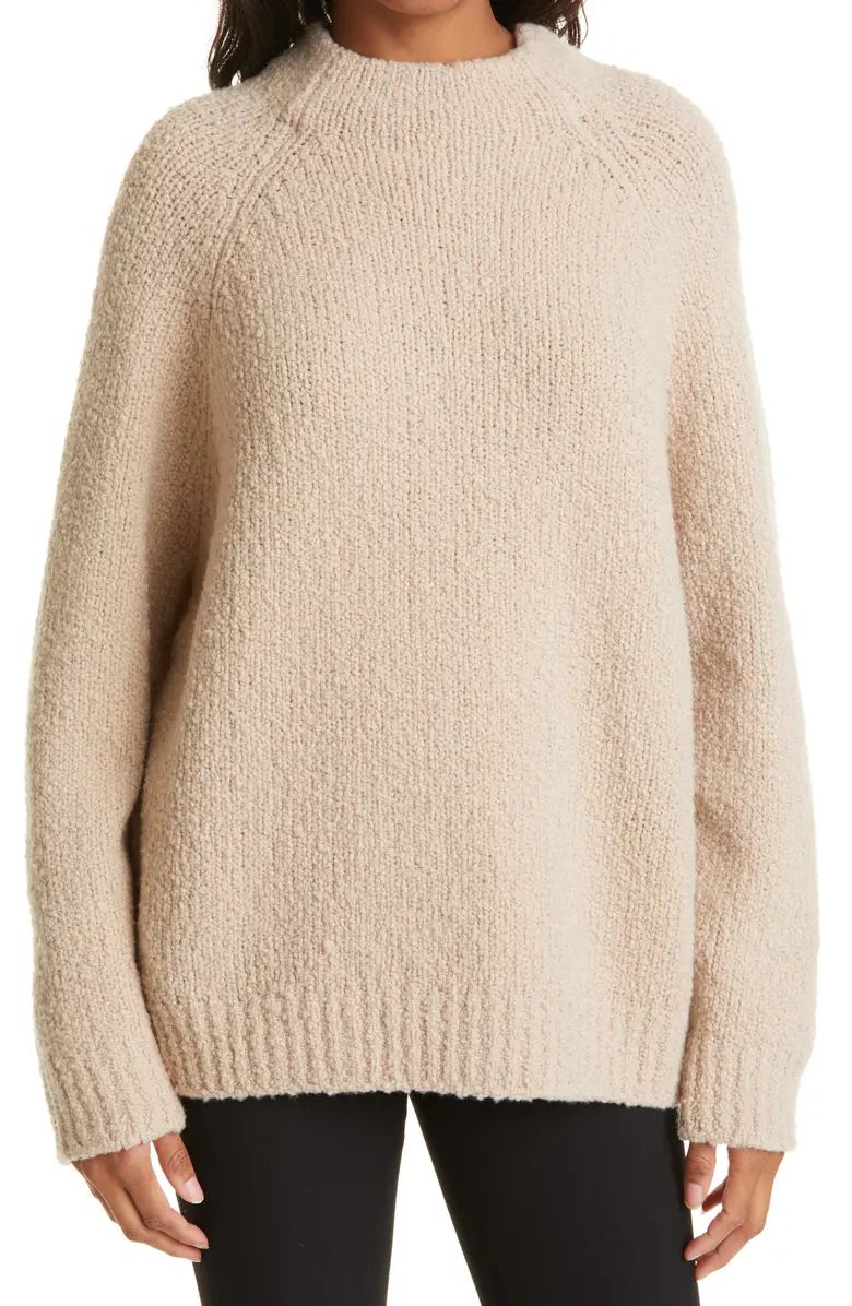 Funnel Neck Chunky Wool Blend Sweater | Nordstrom
