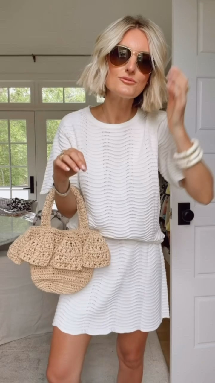 This white crochet set is such a great cover up option! You could also just wear the skirt as a cover up! Wearing size M!

Loverly Grey, Amazon, matching set, crochet, loungewear 

#LTKSeasonal