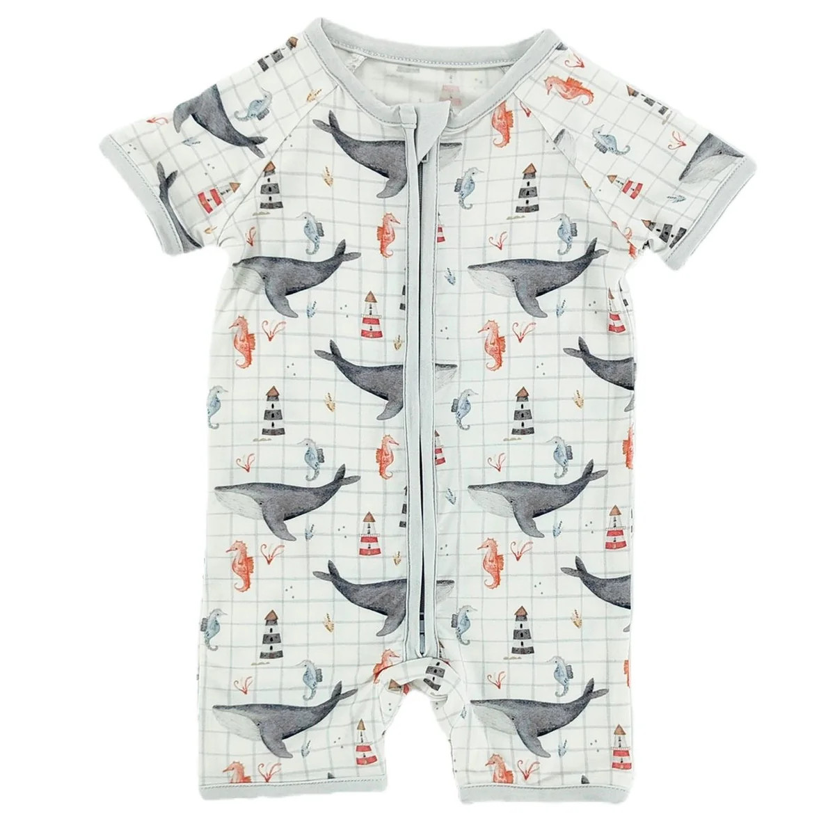 Ocean Explorer Bamboo Short Romper | Little One Shop Co