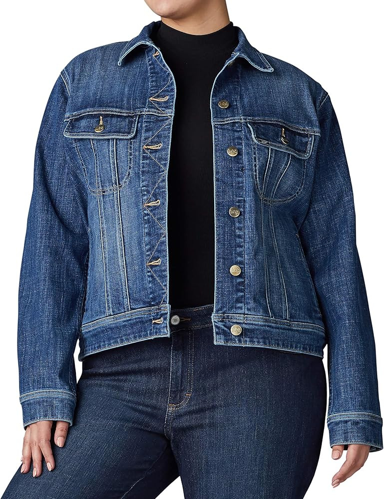 Lee womens Plus Size Legendary Regular Fit Jacket | Amazon (US)