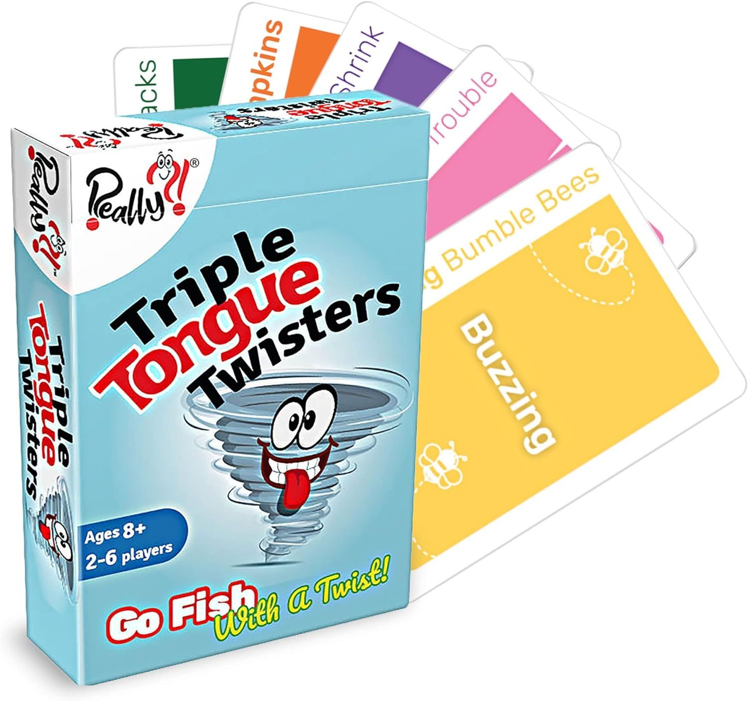Amazon.com: Really?! Triple Tongue Twisters, Hilarious Family Educational Card Games for Kids 8-1... | Amazon (US)