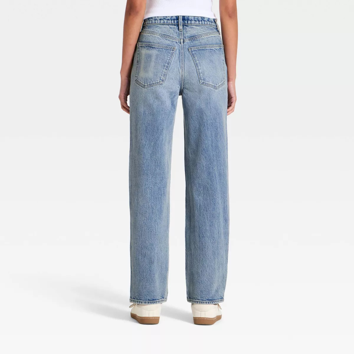 Women's Vintage Straight Pants - Universal Thread\u2122 Medium Wash 4 | Target