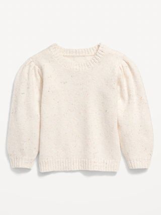 Cozy Puff-Sleeve Sweater for Toddler Girls | Old Navy (US)