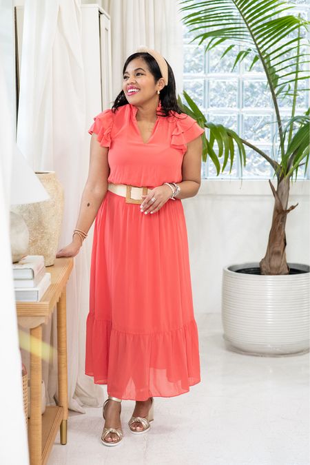 This dress from Gibson Look is the color of summer!!

Maxi dress. Amazon accessories. Fashion finds. Summer style. Orange dress. Vacations outfit inspoired

#LTKStyleTip
