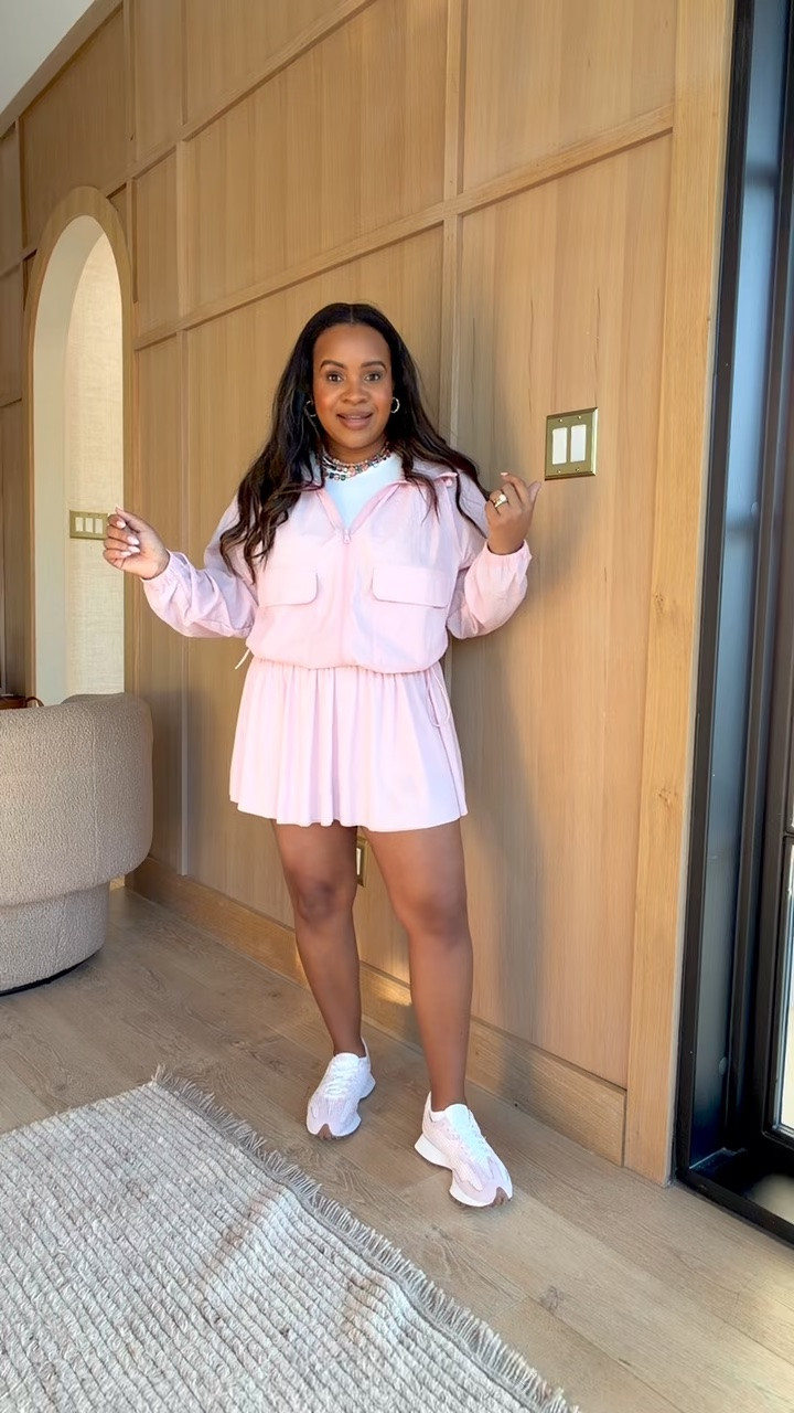 One of my top five purchases! 🌸 This adorable windbreaker and skort is 60% off. A great workout set for summer!

#LTKmomlife #LTKootd #LTKSaleAlert