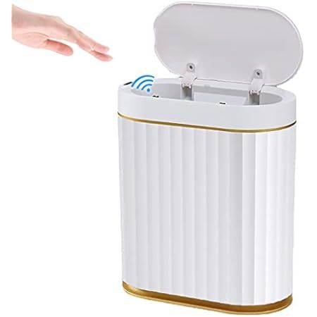 Motion Sensor Trash Can - ELPHECO 2.5 Gallon Waterproof Motion Sensor Trash Can, Bathroom Trash Can, | Amazon (US)