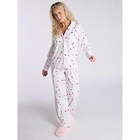Boux Avenue Present Fleece Pj In A Bag - Ivory Mix | Very (UK)