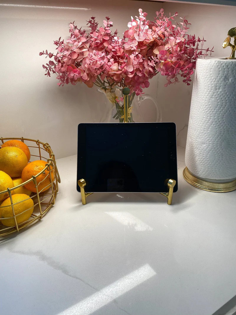 Gold I-Pad/Easel | Inspire Me! Home Decor