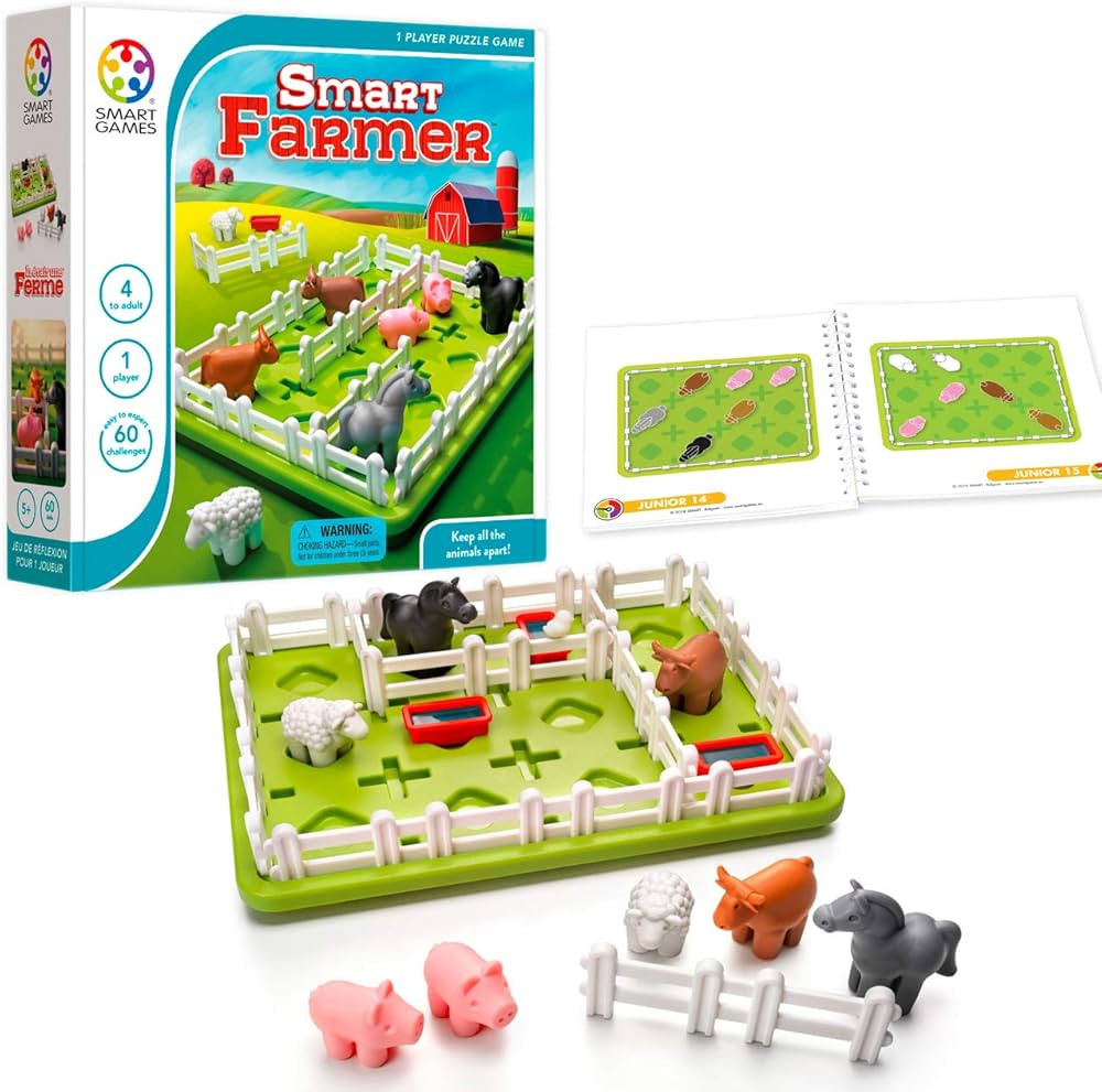 SmartGames Smart Farmer Board Game, a Fun, STEM Focused Cognitive Skill-Building Brain Game and P... | Amazon (US)