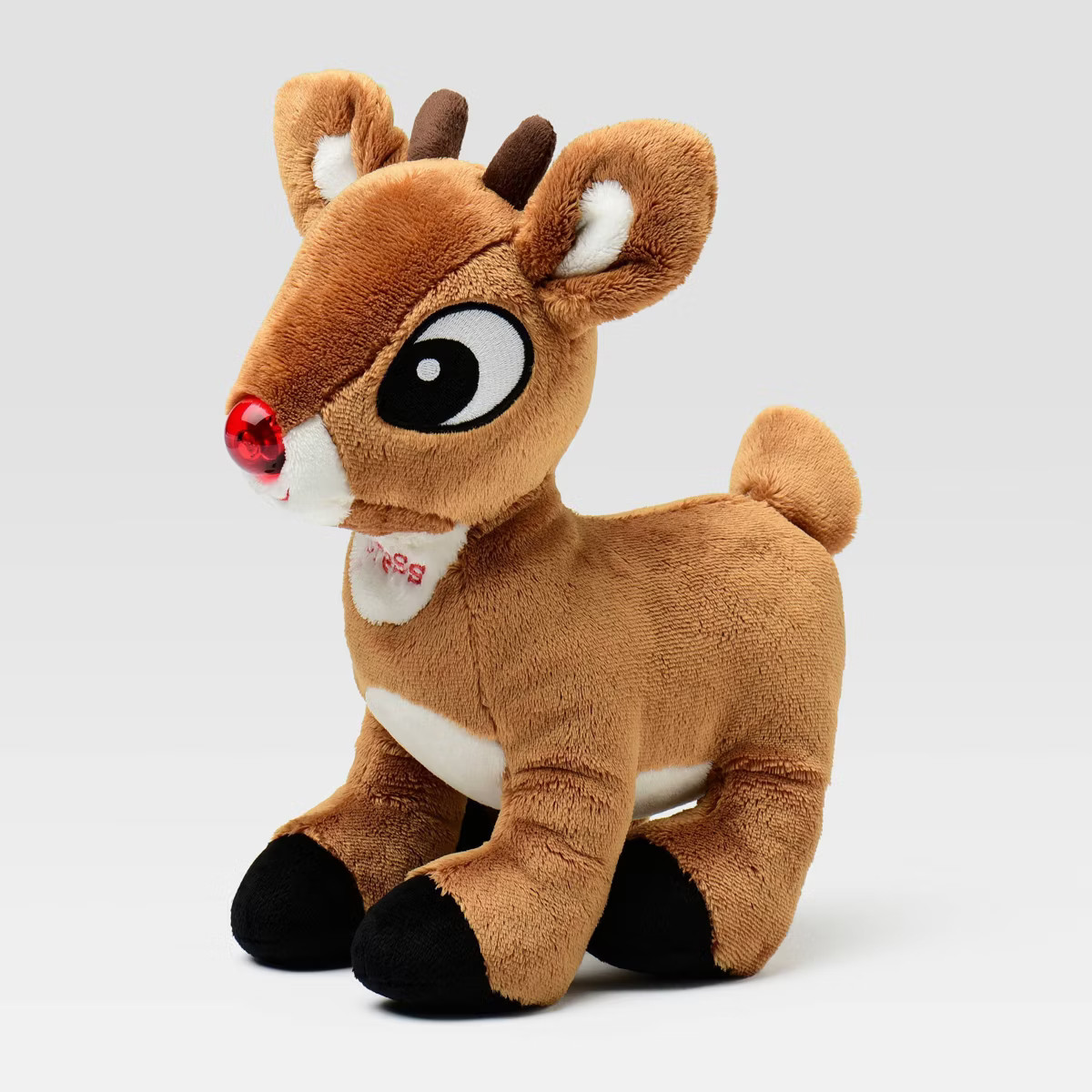Rudolph the Red-Nosed Reindeer 10" Baby Rudolph Musical Press Light up Stuffed Plush Animal Toy -... | Target