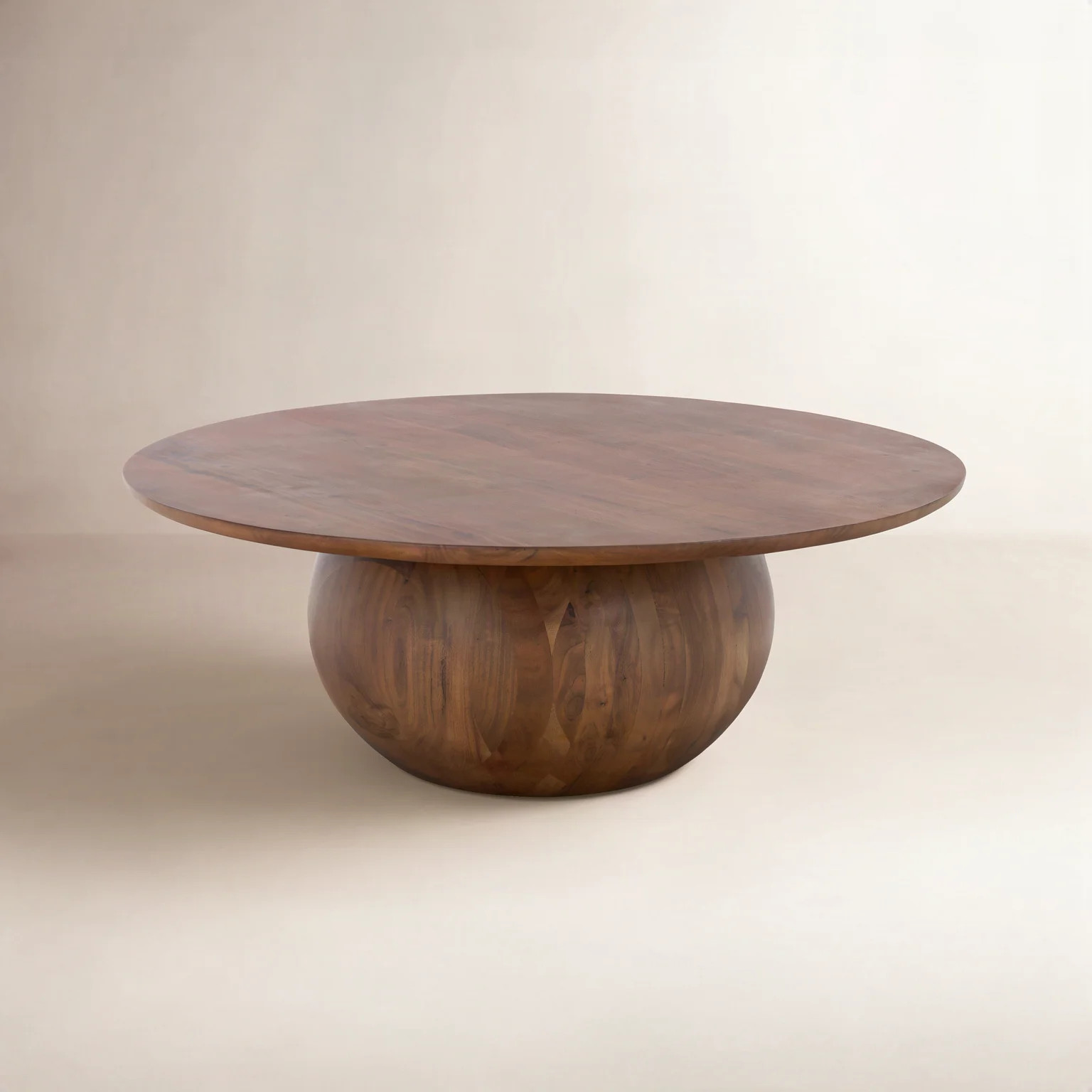 Joss & Main Iver Solid Wood Pedestal Coffee Table & Reviews | Joss & Main | Joss & Main