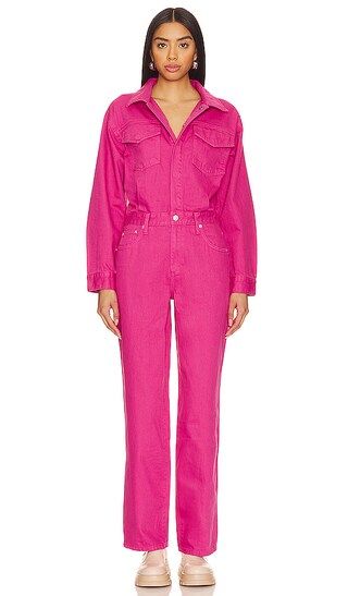 Nikkie Jumpsuit in Pink Garnet | Revolve Clothing (Global)