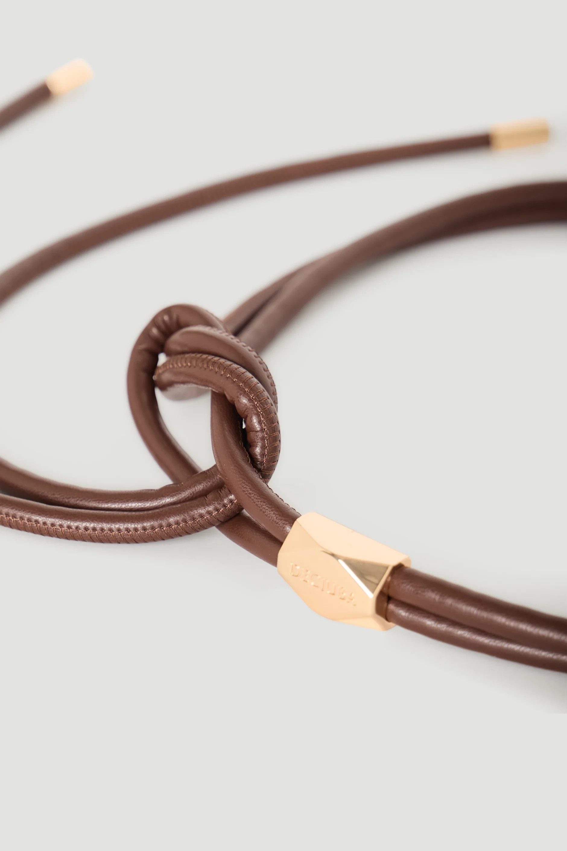 Thin Wrap Belt - Chocolate | DECJUBA