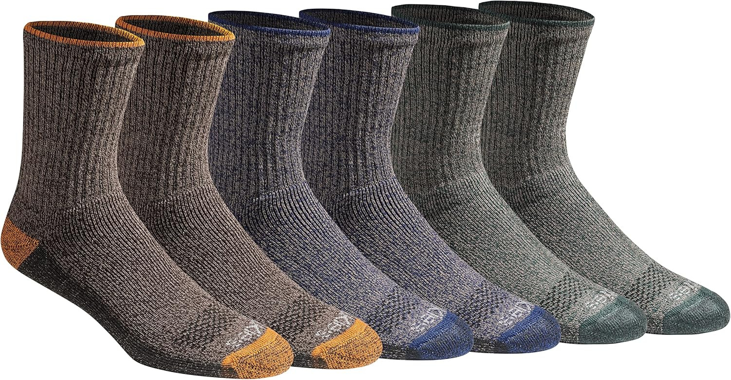 Dickies Men's Dri-tech Moisture Control Comfort Length Crew Socks | Amazon (US)