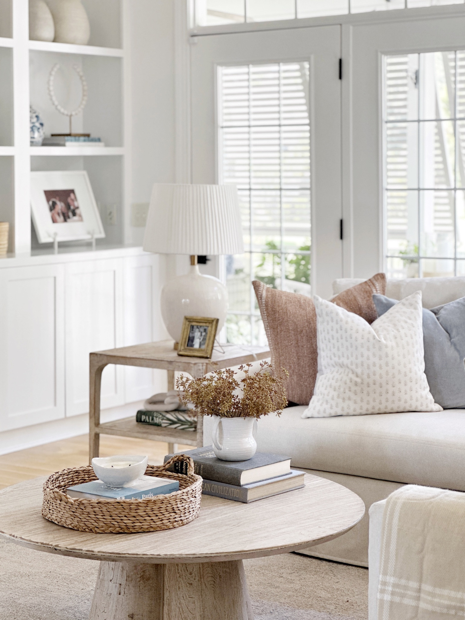 Coastal living room that’s timeless and classic. I love this OKA lamp with pleated shade. The coffee table and side tables are local purchases but I linked similar items! 



#LTKhome #LTKstyletip #LTKunder100