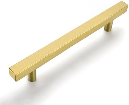 OYX 10 Pack 5 Inch Brushed Brass Cabinet Pulls Gold Cabinet Handles,Gold Pulls for Kitchen Cabine... | Amazon (US)