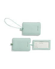 2pk Faux Leather Luggage Tags | TJ Maxx