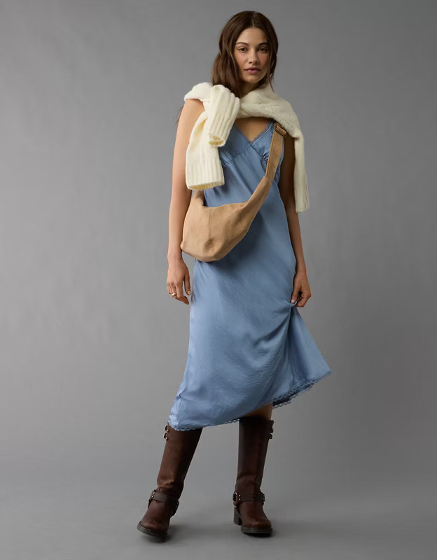 AE Midi Slip Dress | American Eagle Outfitters (US & CA)