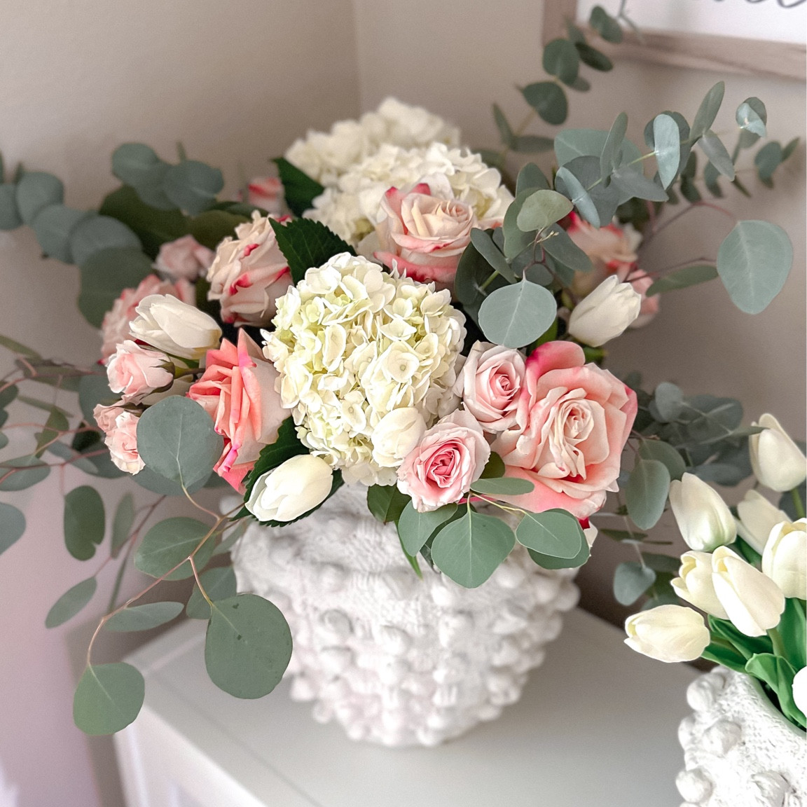 Mothers Day Floral Arrangement in my favorite Anthro vase 

#anthropologie #anthro #floralarrangement #vase 

#LTKSeasonal #LTKunder50 #LTKhome