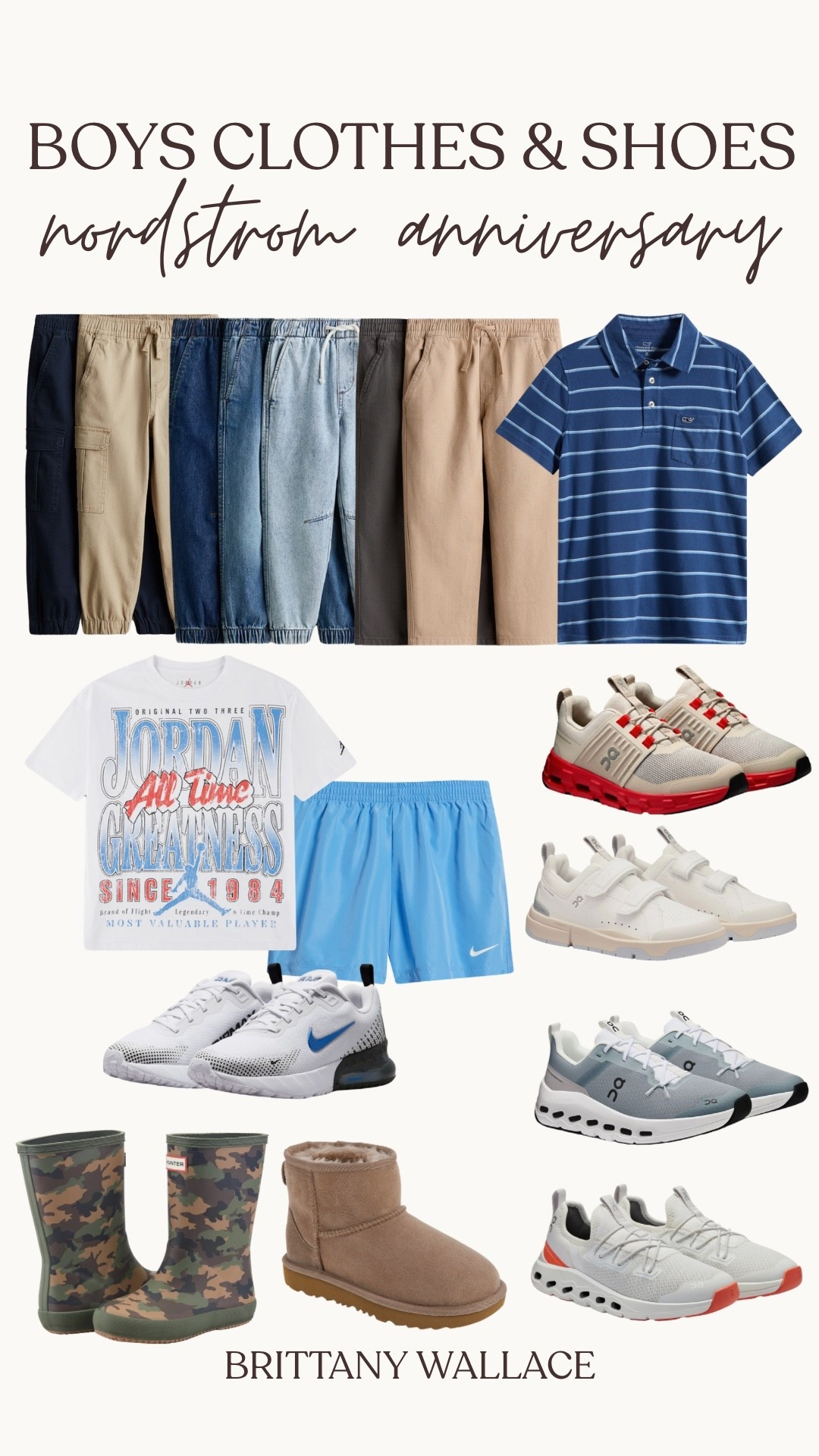 So many great deals with Nordstrom’s Anniversary sale!! Here’s some of my picks for boys clothes & shoes 💙
boys outfits, toddler boy, little boy clothes, boys pants and jeans, vineyard vines polo, nike outfit, on cloud tennis shoes, nike air max, hunter rain boots, boys uggs

#LTKKids #LTKSaleAlert #LTKmomlife