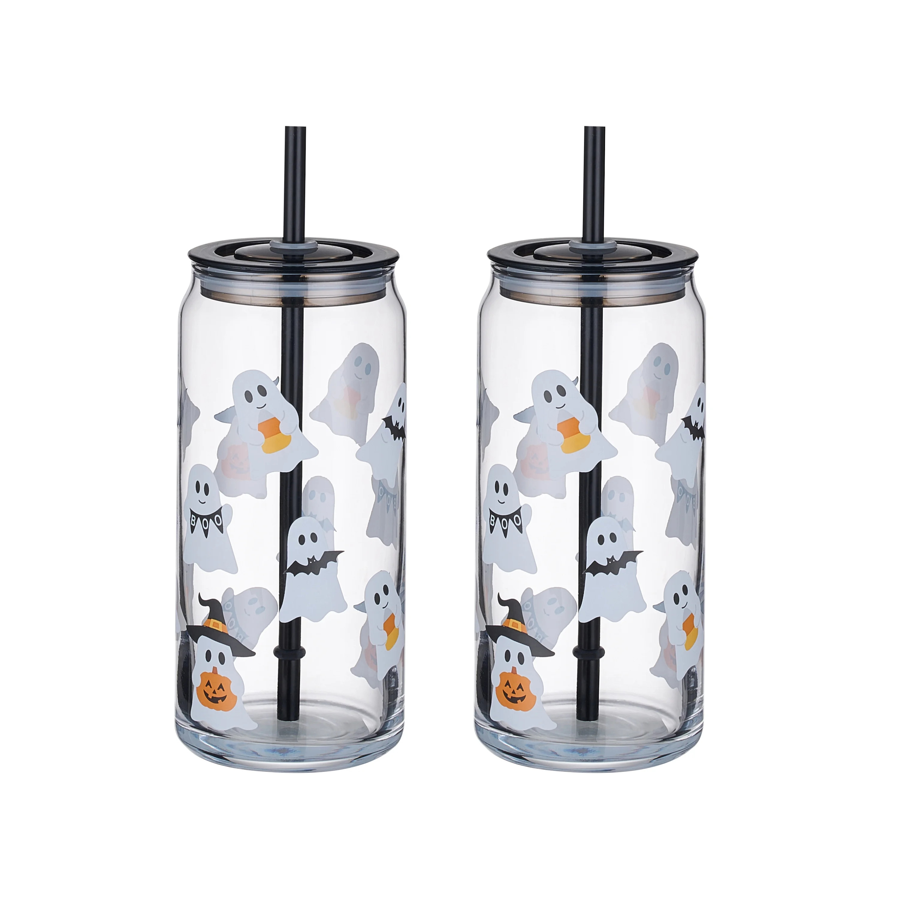 Way to Celebrate Mixed Ghost 20oz Can Sipper 2 Pack | Walmart (US)