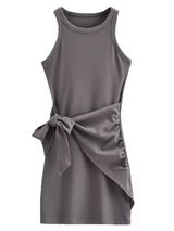 'Tanya' Front Tied Wrap Tank Dress (3 Colors) | Goodnight Macaroon