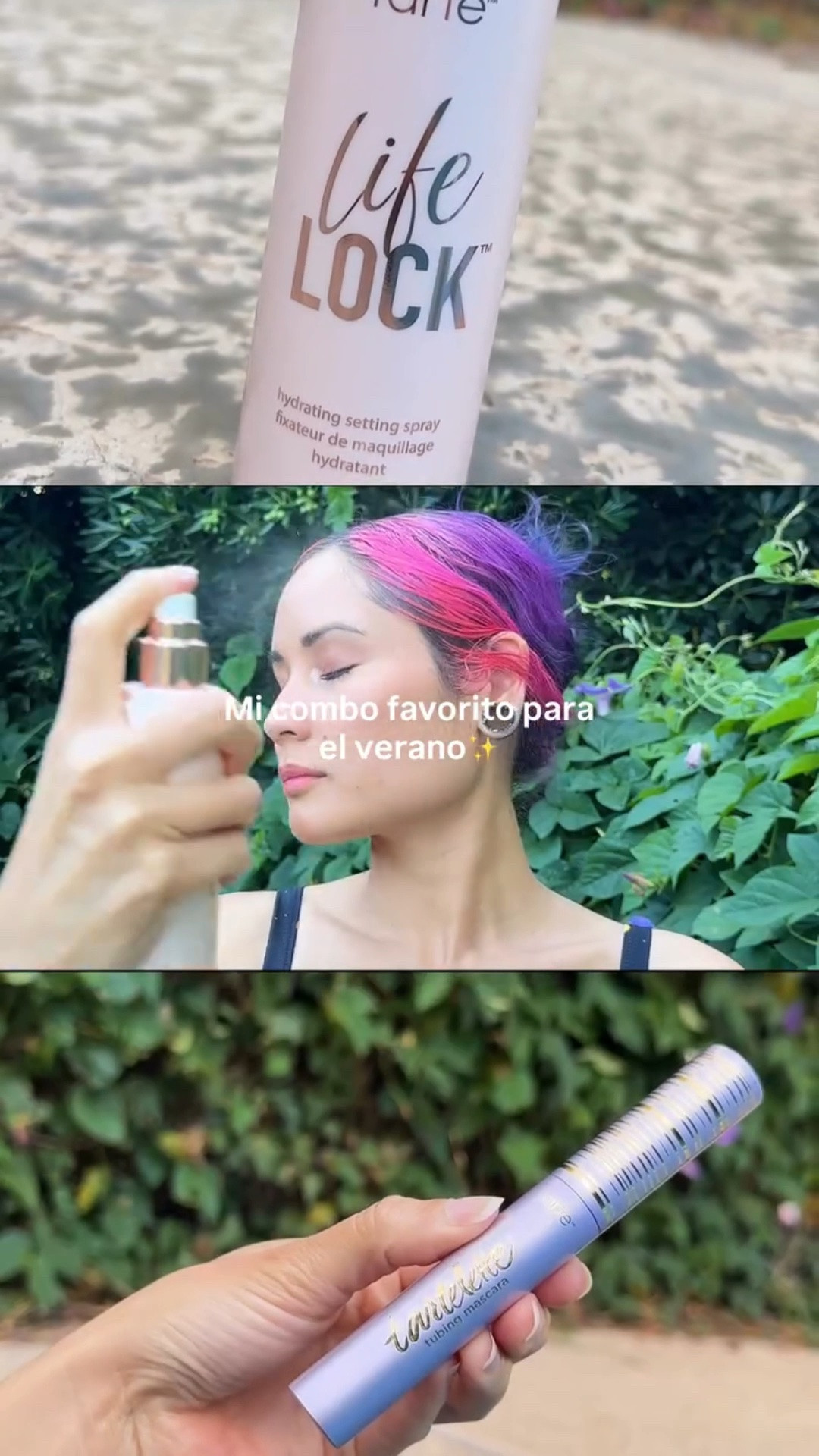 Verano = maquillaje derretido! 😩 pero No más! Así que últimamente no salgo de mi casa sin estos dos✨ 

La Máscara te da ese efecto de pestañas largas y sin grumos (Prime Day deal), y el Life Locked Setting Spray sella todo por horas e hidrata la piel al mismo tiempo. Juntos hacen la diferencia! 

#tartecosmetics #tubingmascara #settingspray #makeuptips #longlastingmakeup @tartecosmetics