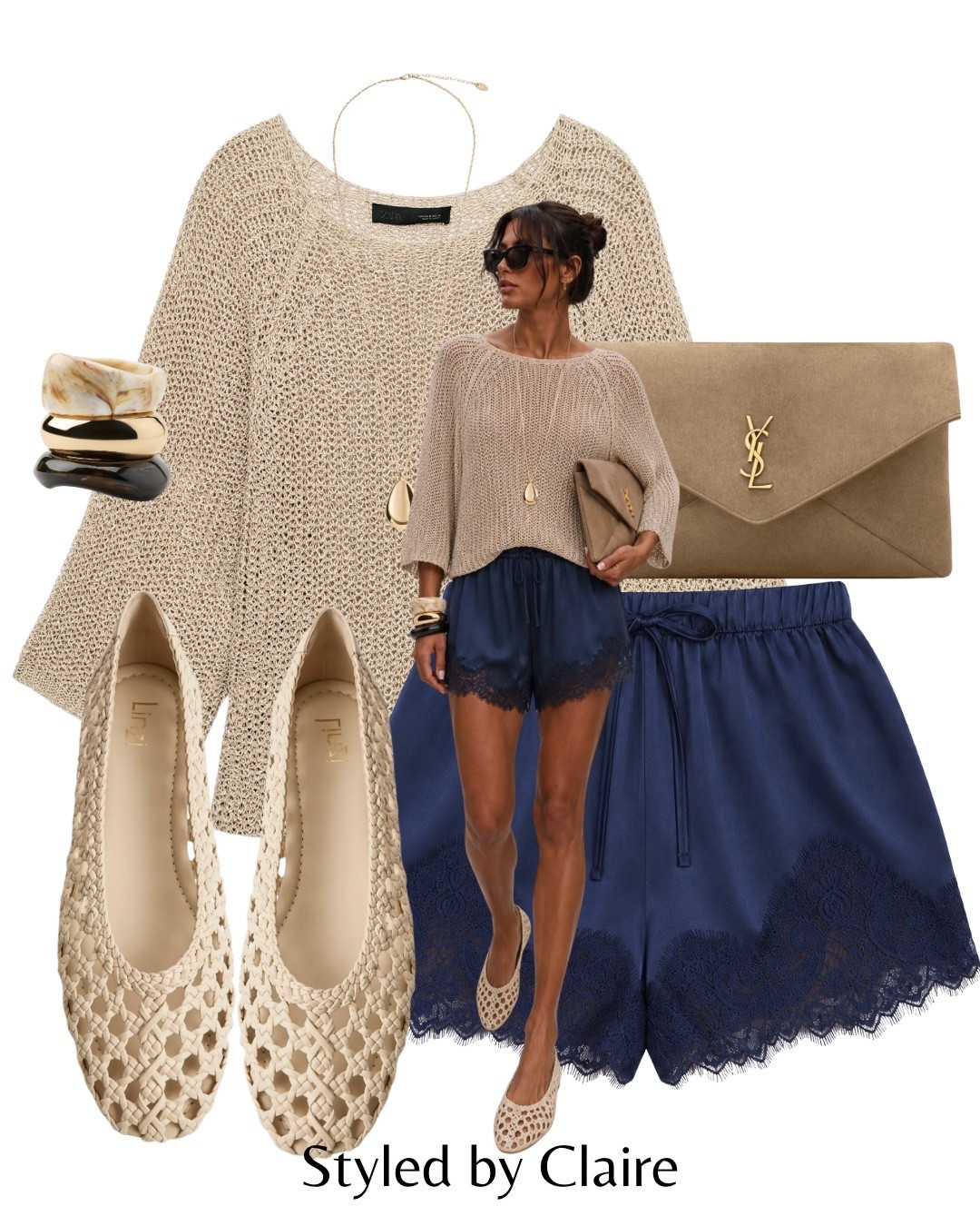 NAVY LACE TRIM SHORTS🦋

#LTKsummer #LTKstyletip #LTKshoes