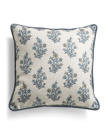 Made In Usa 22x22 Vintage Garden Florals Oversized Luxury Pillow | TJ Maxx