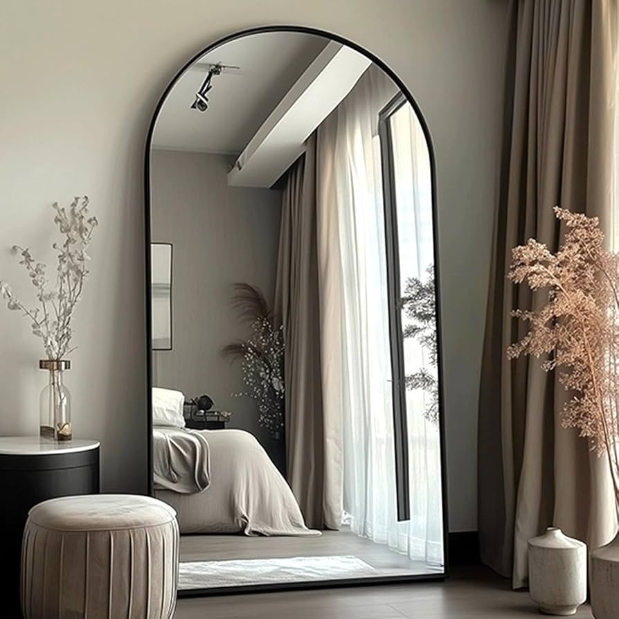ITSRG Full Length Mirror with Stand, 47"x91" Floor Mirror Freestanding, Arched Mirror, Oversize (... | Amazon (US)