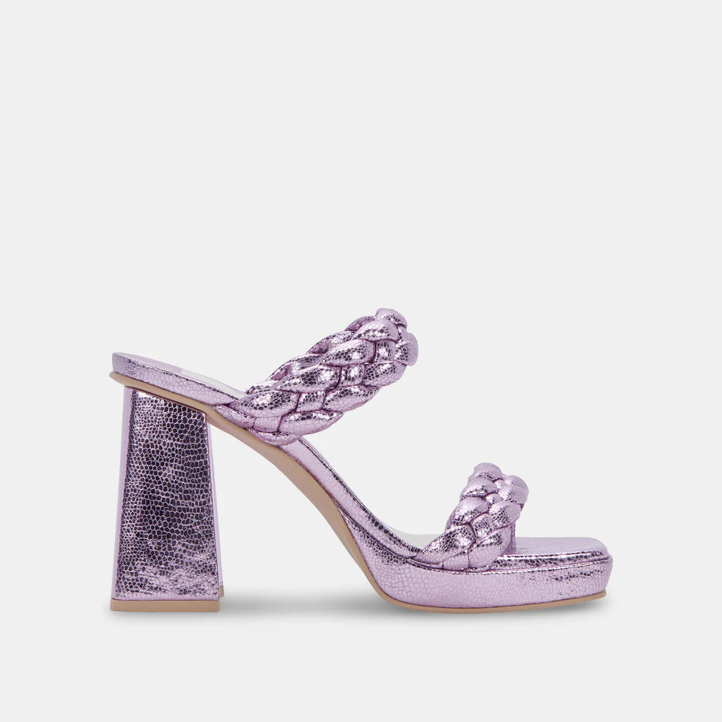 ASHBY HEELS LILAC CRACKLED STELLA | DolceVita.com