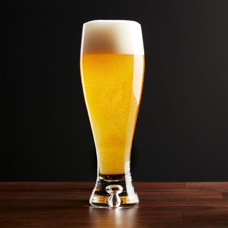 Direction 17-Oz. Pilsner Beer Glass + Reviews | Crate & Barrel | Crate & Barrel