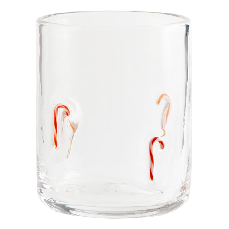 Candy Cane Icon Glass, 17.25Oz, Clear, sold by At Home | At Home
