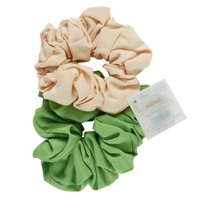 scunci Collection Jumbo Scrunchie - Green - 2pk | Target