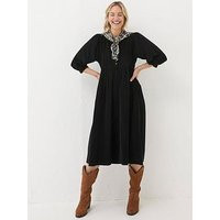 Fatface Ceil Cord Midi Dress - Black | Very (UK)
