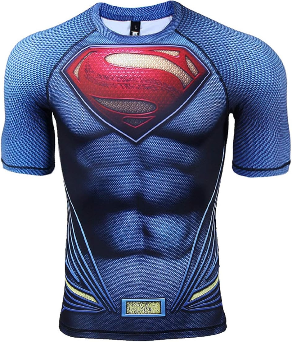 COOLMAX Raglan Short Sleeve Superhero Mens Compression Shirt | Amazon (US)