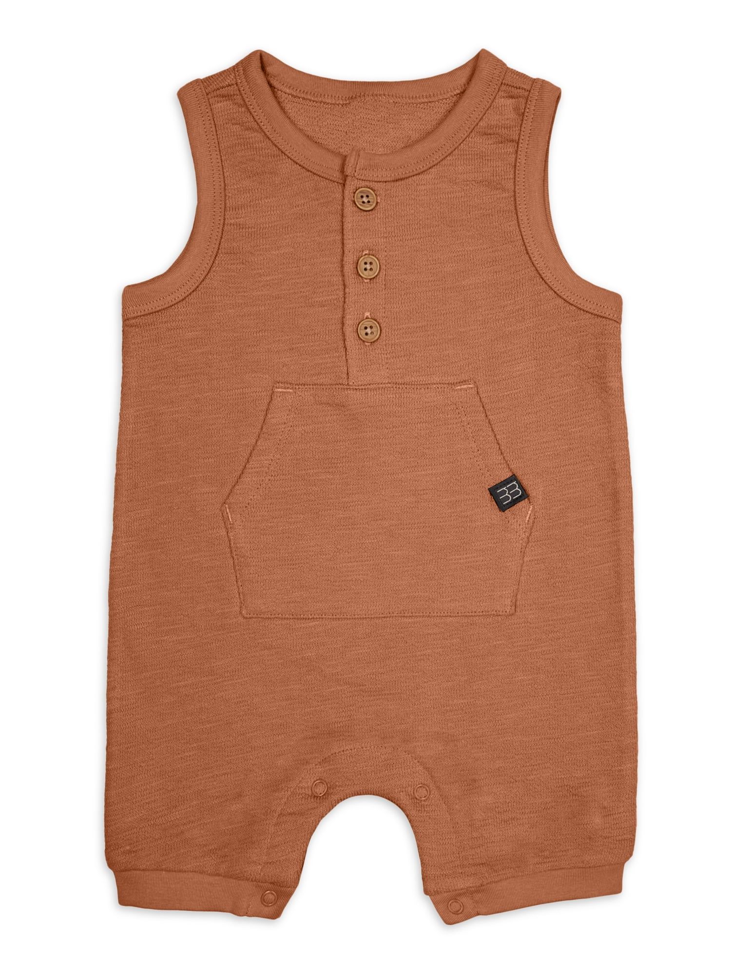 Modern Moments by Gerber Baby Boy Sleeveless Romper, Sizes 0/3 Months - 24 Months | Walmart (US)