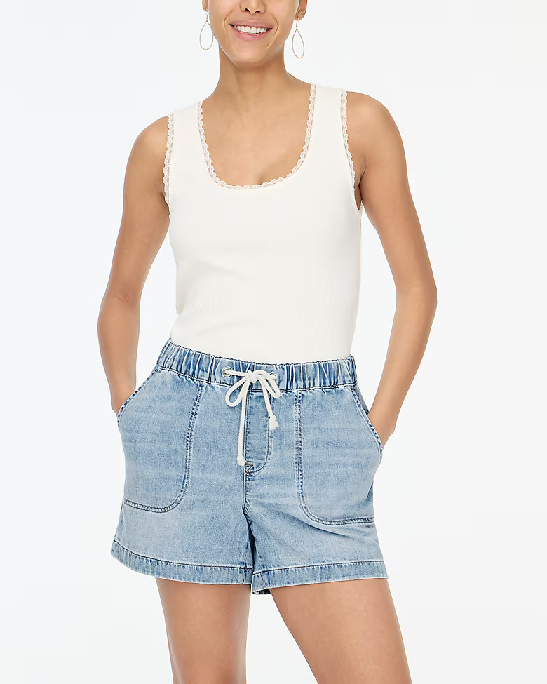 Denim drawstring short | J.Crew Factory