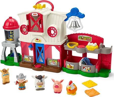 Fisher-Price Little People Caring for Animals Farm Playset with Smart Stages learning content for... | Amazon (US)