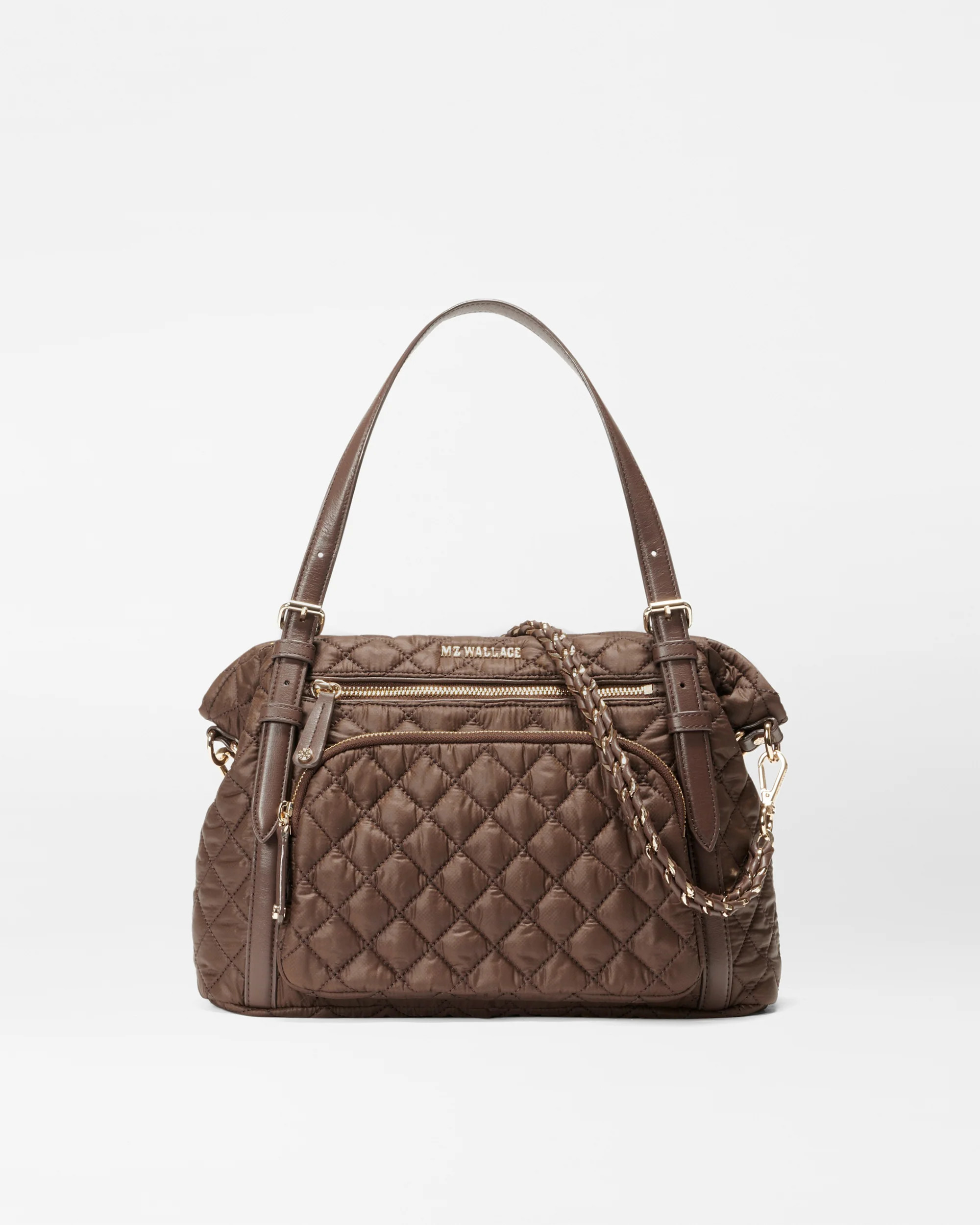 Crosby Everywhere Lightweight Tote Bag in Walnut | MZ Wallace | MZ Wallace